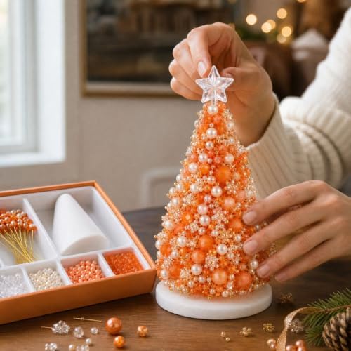Craft Kits for Adults DIY Beaded Christmas Tree Indoor Desk Decorations Kit - Image 4