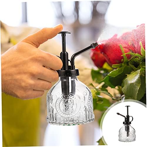 Vintage Transparent Glass Watering Spray Bottle Decorative Plant Mister for Indoor Plants Succulents and Garden Elegant Water Can with Top Pump for Easy Spraying - Image 6