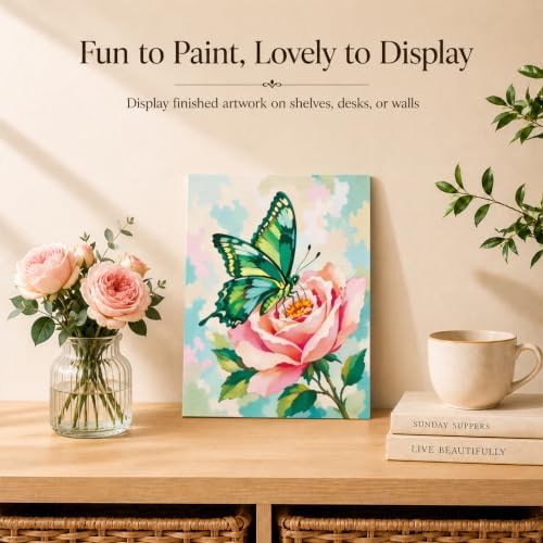 8 Pack Pre Drawn Canvas Painting Kits for Adults Sip and Paint Kit - Image 6