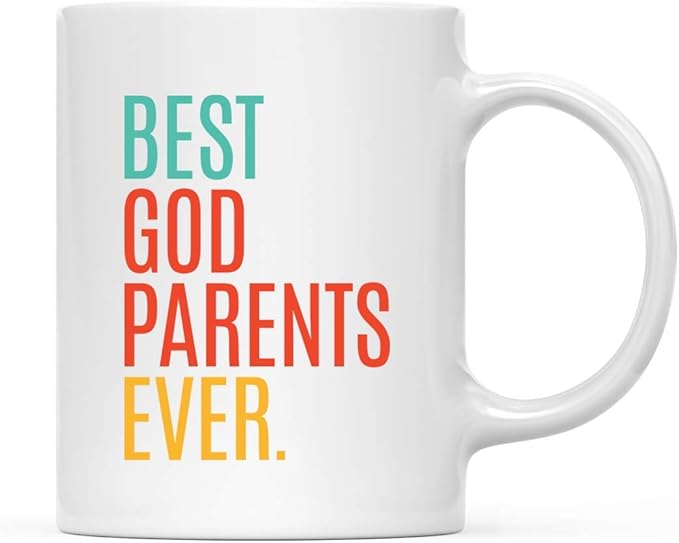 Andaz Press 11oz. Coffee Mug Birthday Gift, Best Godparents Ever, 1-Pack