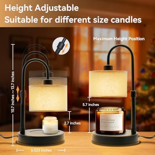 Cosy Life Dimmable Candle Warmer Lamp with Remote Control & Timer - Image 3