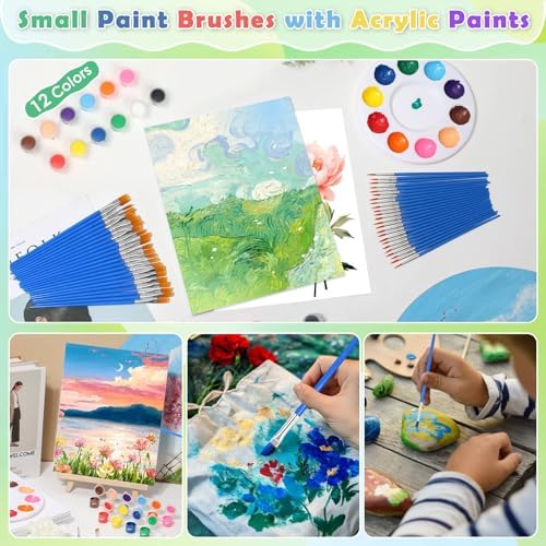 Evatage 10 Pack Sip and Paint Kit for Adults, 8x10 Inch Canvas Painting Kit - Image 4