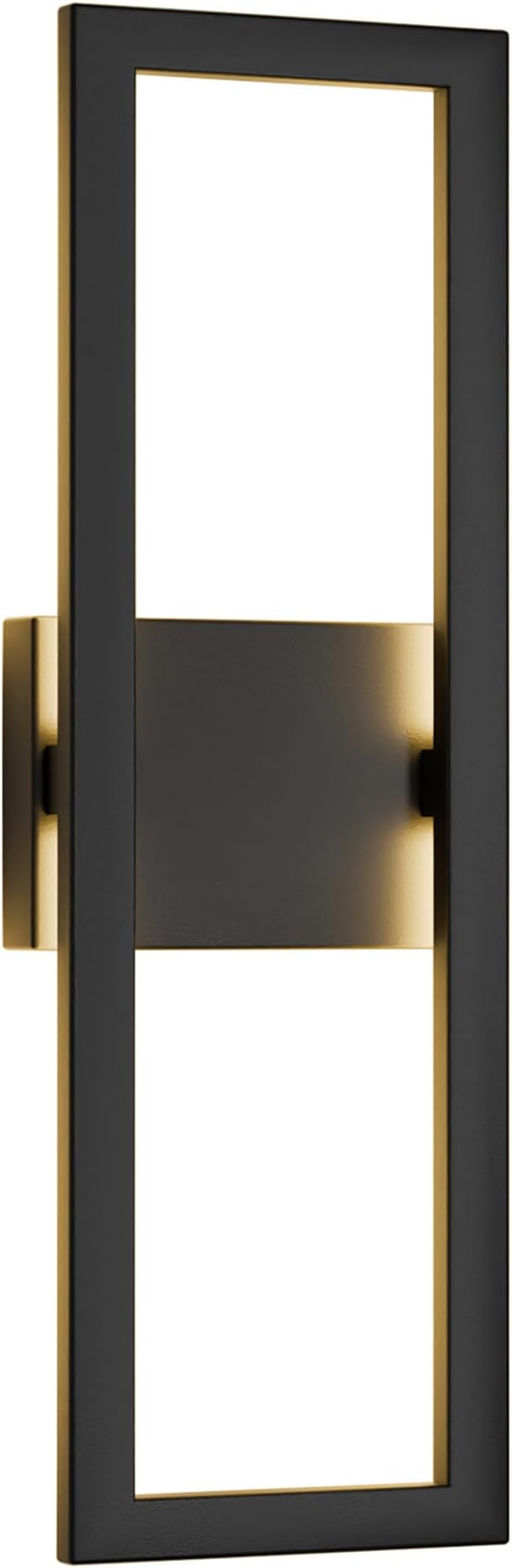 LamQee 22" Modern Outdoor Wall Lights, 3000K 1450LM Integrated LED Large Exterior Lighting Fixtures with Rectangle Frame, Matte Black Linear Outside Sconce Wall Mount for House Porch Patio Garage Door