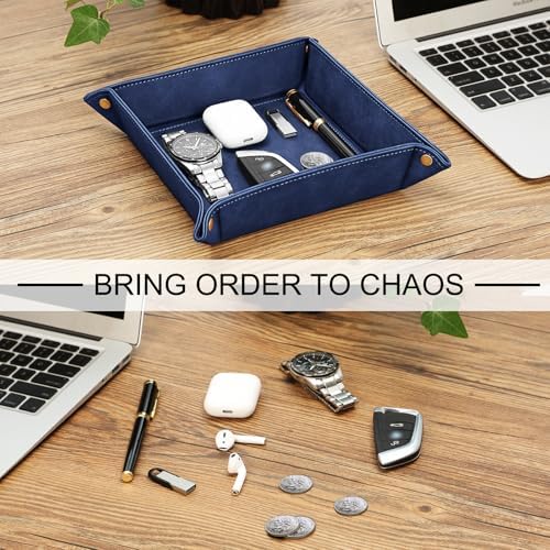 SITHON Valet Tray Desktop Storage Organizer Nightstand Caddy Holder - Image 5