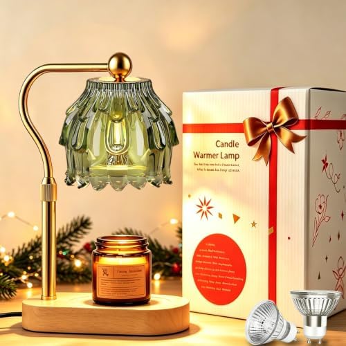 Height Adjustable Candle Warmer Lamp with Timer & Dimmable Home Decor by TEMZICK