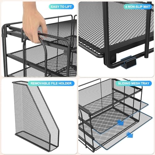 gianotter 4-Tier Paper Organizer With Magazine Holder - Image 7