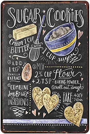Vintage sugar cookies Tin Sign Retro Food Metel Sign by TREEPERI