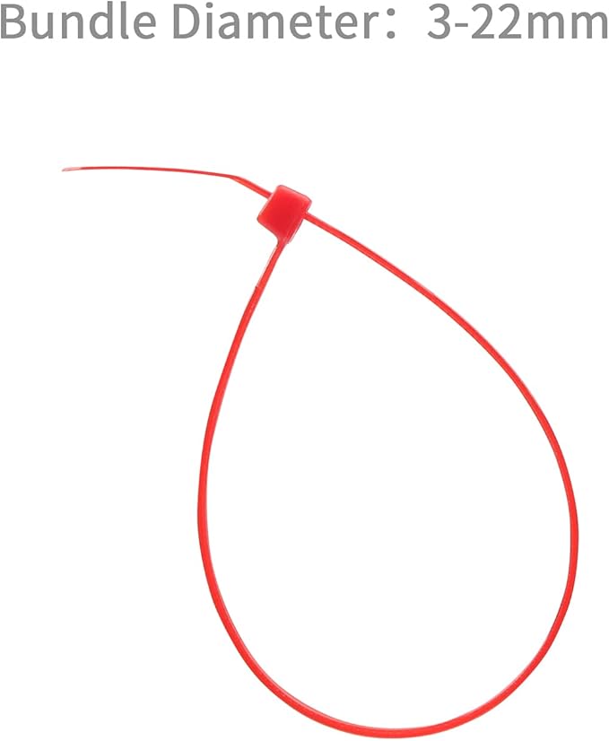 XINGO 1000 PCS 4 inch Cable Zip Ties, 18lb Strength, Small Tie Wraps Self-Locking Nylon Zip Ties for Indoor and Outdoor Use (Red)
