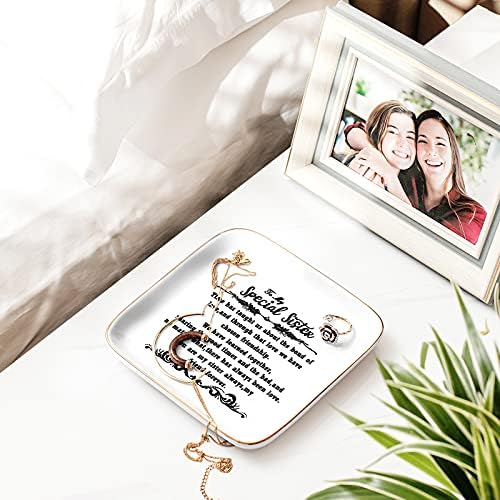 PUDDING CABIN Sister Birthday Gifts Jewelry Dish Gift for Sister Mother's Day Christmas - Image 4