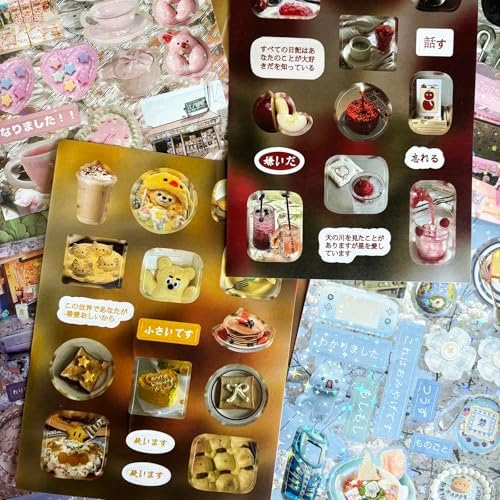 Japanese Stickers for Journaling Supplies, Snack Stickers for Scrapbooking - Image 4