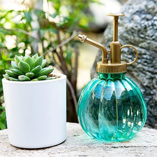 Mini Plant Mister Vintage Style Decorative Water Spray Bottle with Top Pump Small Watering Can for Indoor Potted Plants 1Pc Green,Vintage Glass Plant Atomizer - Image 5