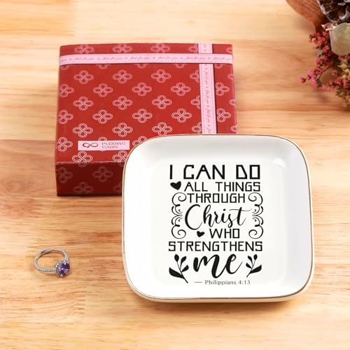 Christian Gifts for Women Bible Verse Jewelry Dish, Religious Gift for Her - Image 6