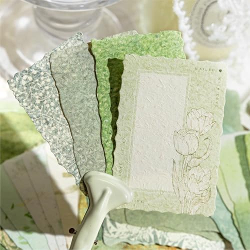Alideco 400pcs Scrapbook Paper Vintage ‌border Floral Junk journal supplies - Image 5