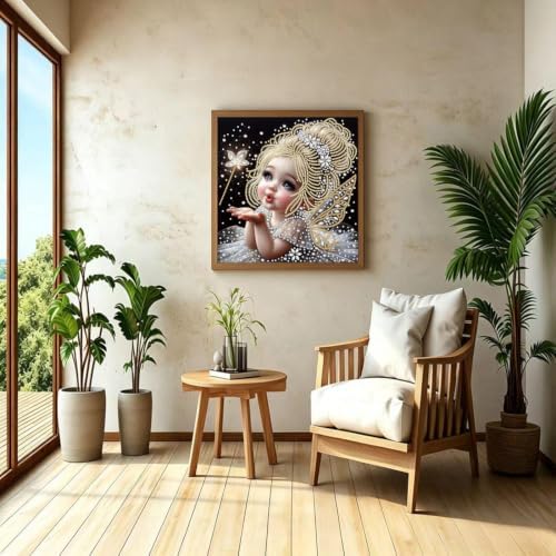 Fairies Diamond Art Kits for Adults,5D Special Shape Painting 12 × 12 inch - Image 4