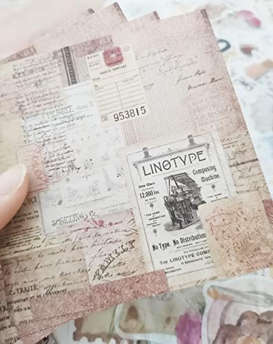 Vintage Scrapbook Supplies Pack for Adults, Decorative Nature Retro Paper Stickers Collection for Journal DIY Arts Crafts Album Bullet Journals Planners (Home) - Image 6