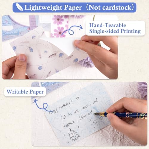 RISYPISY 100Pcs Floral Scrapbook Supplies Kit for Junk Journal - Image 3