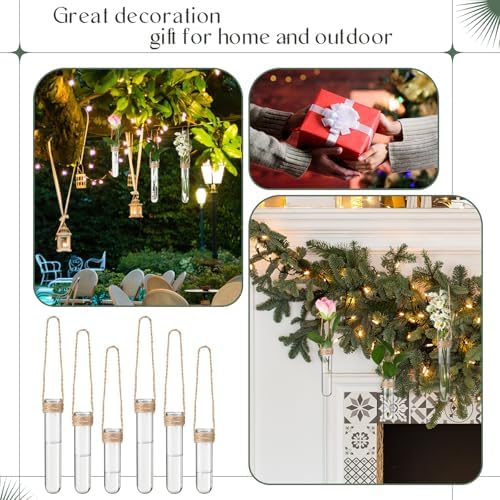 Baderke 9 Pack Clear Window Propagation Stations Plastic Window Planter with Suction Cups & Traceless Nails, Propagated Plant Holders with Bottle Brush, Hanging Vases Terrarium Gift (5.5''& 5"& 3.7'') - Image 7