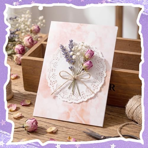 BESARME 140 Pcs Textured Scrapbook Paper & Lace Stickers Set - Image 6