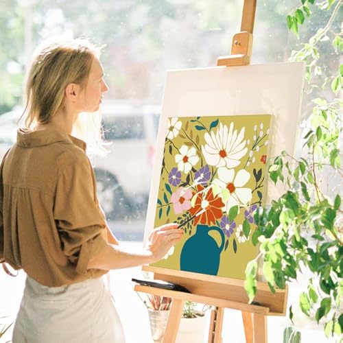 Cholemy 36 Pcs Paint and Sip Kit Gift for Adults 8''x10'',Flowering - Image 5