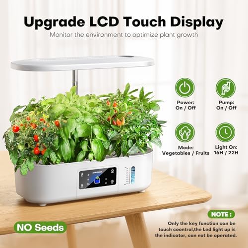 Ahopegarden Hydroponics Growing System: 12 Pods with Touch Control Panel - Image 4