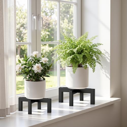 pickpiff Plant Stand Indoor Outdoor Flower Holder Metal 150lbs 2-Pack - Image 2