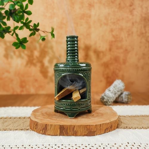 MOUGIGI Handmade Ceramic Palo Santo Holder & Mini Chiminea Incense Dish - Image 7
