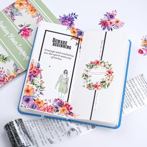 Alideco 20pcs Vintage Scrapbook Stickers Europe and The United States Figure Flowers Sticker Book for Adults Sticker journaling Stickers for Scrapbooking (qihuanhuayu) - Image 2