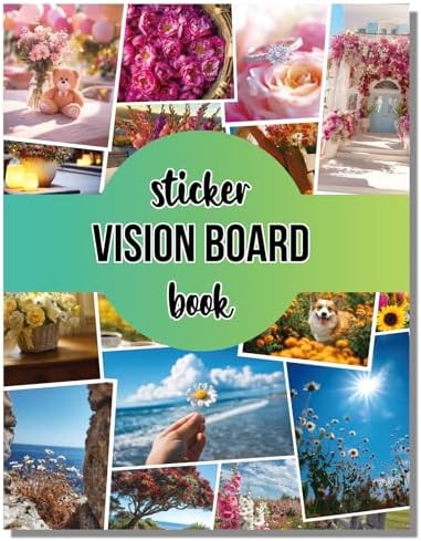 Sawnfay Vision Board Book - 2027 Vision Board Sticker Book by Sawnfay