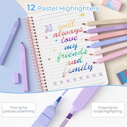 Nicpro 50PCS Cute Spiral Notebook Stationary Set For Women - Image 3