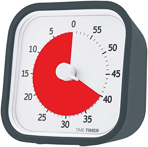 TIME TIMER 60 Minute MOD Education Edition ⁠— Visual Timer with Desktop Software for Kids Classroom Learning, Teachers Desk Clock, Study Tool and Office Meetings with Silent Operation (Charcoal) by TimeTimer