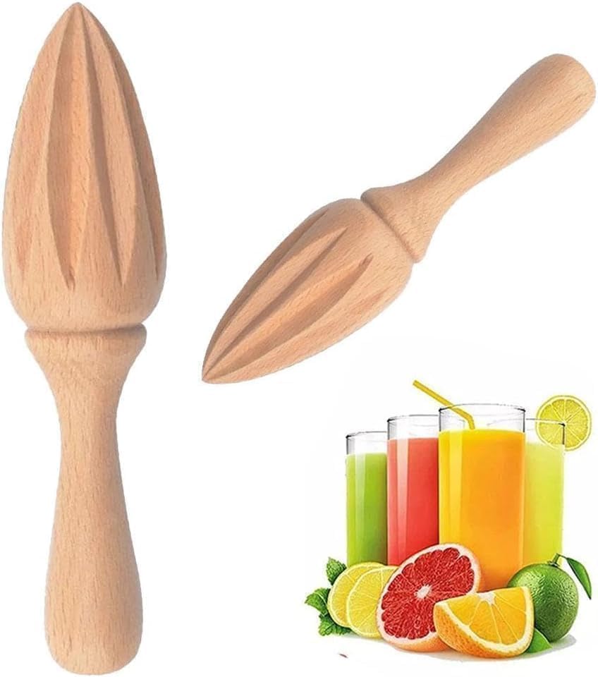 Wooden Citrus Juicer - Handheld Manual Lemon/Orange Reamer | Portable Fruit Squeezer Tool for Home, Cafe and Bar,Kitchen Utensils, Fruit and Vegetable Tools Bartender Accessories(16cm) by Unknown