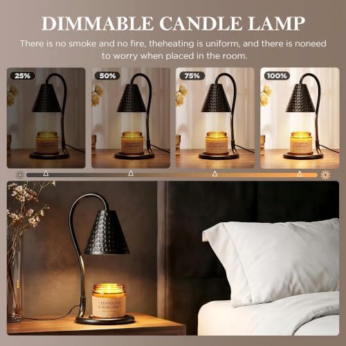TATAANTY Candle Warmer Lamp 2 Pack, Iron Wax Warmer with Timer and Dimmer - Image 4