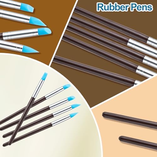 Amrules 10 Pcs Clay Sculpting Tools Kit with Silicone Tips - Image 4