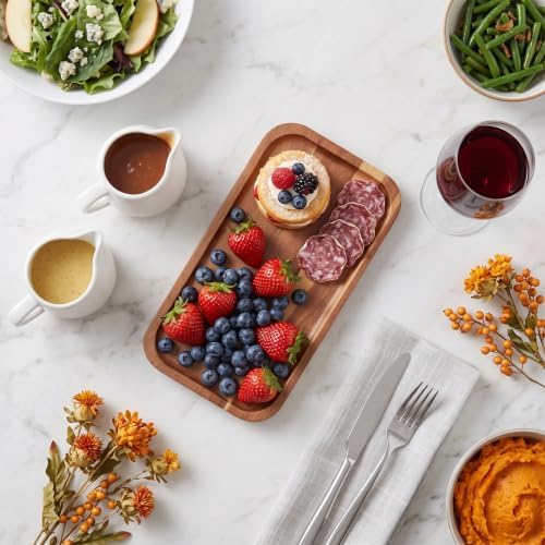 Small Wooden Tray and Platter, Mini Charcuterie Boards, 10"x5.5" - Image 2
