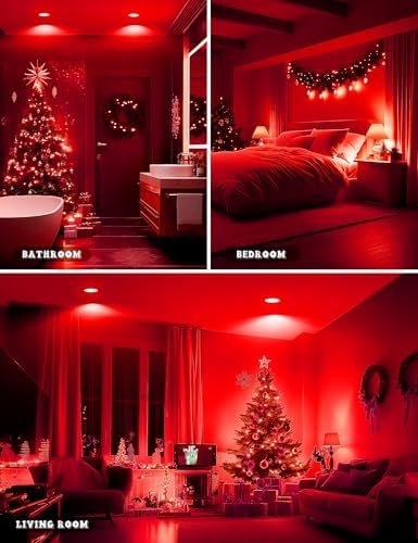 JandCase Christmas Red LED Light Bulb Outdoor Decor [4 Pack]Christmas Light - Image 7