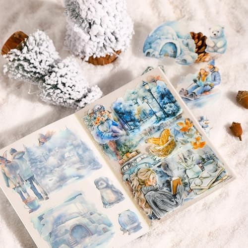 Nature Scrapbook Stickers for Scrapbooking, Girls PET Washi Sticker Book - Image 6