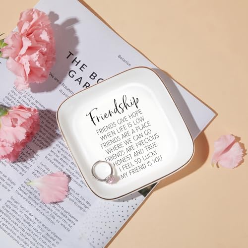 Friendship Gift for Women Friend Jewelry Dish Birthday Graduation Christmas - Image 3