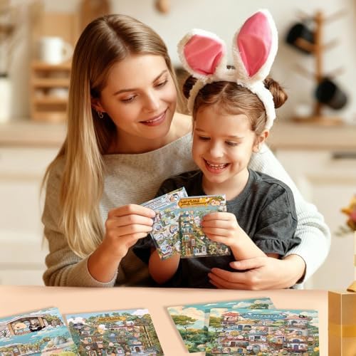 Girls DIY Miniature 3D Scene Stickers, 4 Sets, for Crafts and Scrapbooking - Image 5