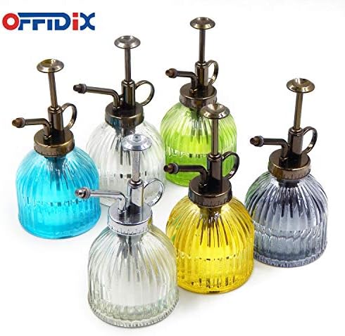 OFFIDIX Glass Plant Mister Yellow Spray Bottle 6.7oz Vintage Plant Atomizer - Image 5