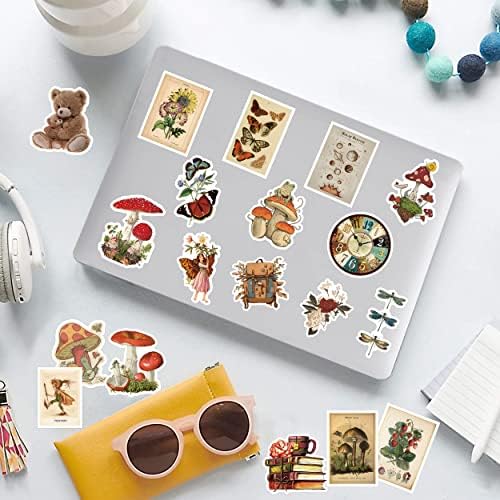 300 PCS Vintage Stickers, Aesthetic Waterproof Vinyl Stickers for Scrapbook Journaling Planners and Journals, Cottagecore Retro Sticker Pack for Water Bottles Laptop, Scrapbooking Supplies for Adults - Image 4