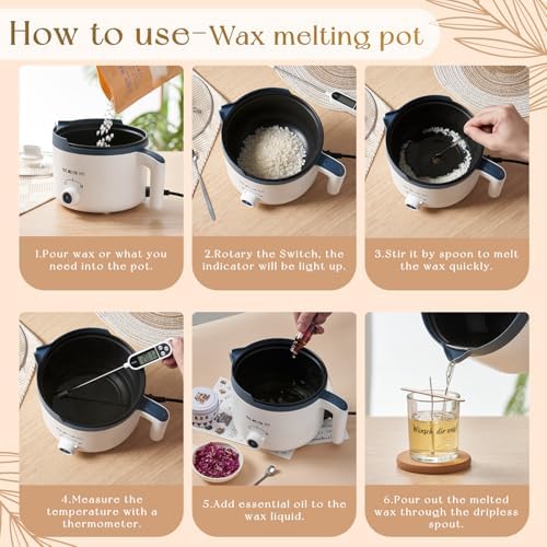 DIY Scented Candle Making Kit for Adults with Glass Jars - Image 3