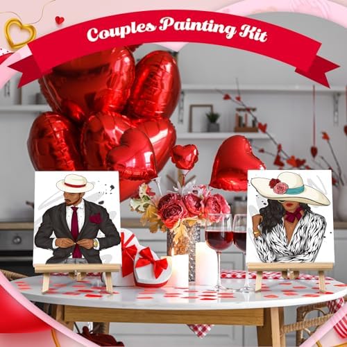 Zhanmai 2 Pack Sip and Paint Kit for Couples Date Night - Image 5