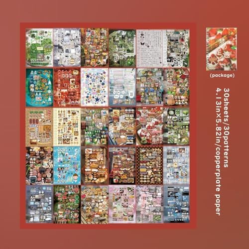 Japanese Stickers for Journaling Supplies,Kawaii Japanese Sticker Book - Image 3