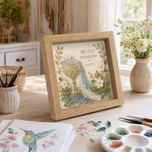 Mosaic Art Craft Kit Acrylic Gem Nature Theme Pieces Decor - Image 4