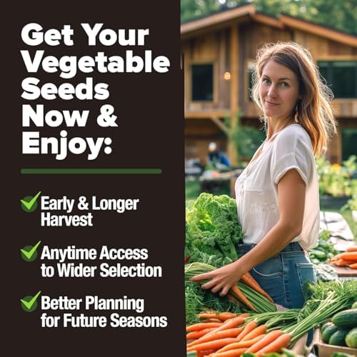 HOME GROWN 20 Variety Survival Seed Vault, 10,000+ Vegetable Seeds - Image 5