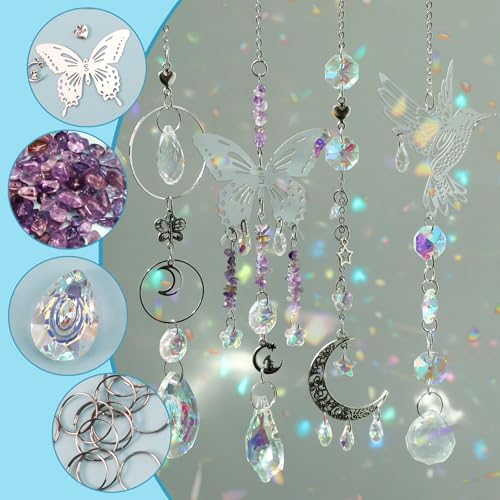 DIY Suncatchers Kit, 400pcs Sun Catchers Supplies Art and Crafts for Adults - Image 2