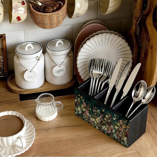 Moody Floral Pen Pencil Holder for Office Desk Accessories Decor - Image 7