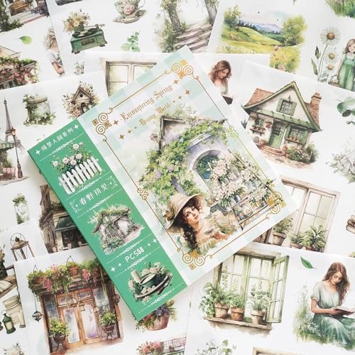 Washi Stickers for Scrapbooking Supplies,Garden Themed Scrapbook Stickers - Image 2