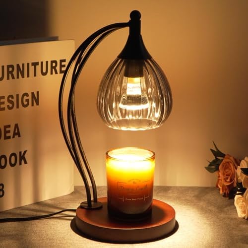 Candle Warmer Lamp with Timer Dimmer - Electric Light Wax Warmer for Jar Candles - Lamp with 2 Bulbs, Unique Birthday Gifts for Women Mom House Warming Gifts New Home Decor by Goodbuy