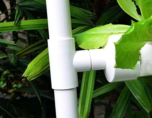 Wall-Mounted Hydroponic Grow Kit 36 Plant Sites Hydroponics Planting System 4 Food-Grade PVC Pipes Hydroponic Gardening Indoor System with 110V Well Pump,Planting Sponge,Hose